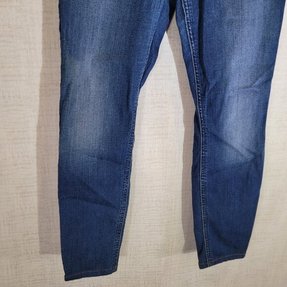 7 For All Mankind Jeans Womens 28 The Ankle Skinny Medium Wash Denim Stretch - Picture 8 of 9